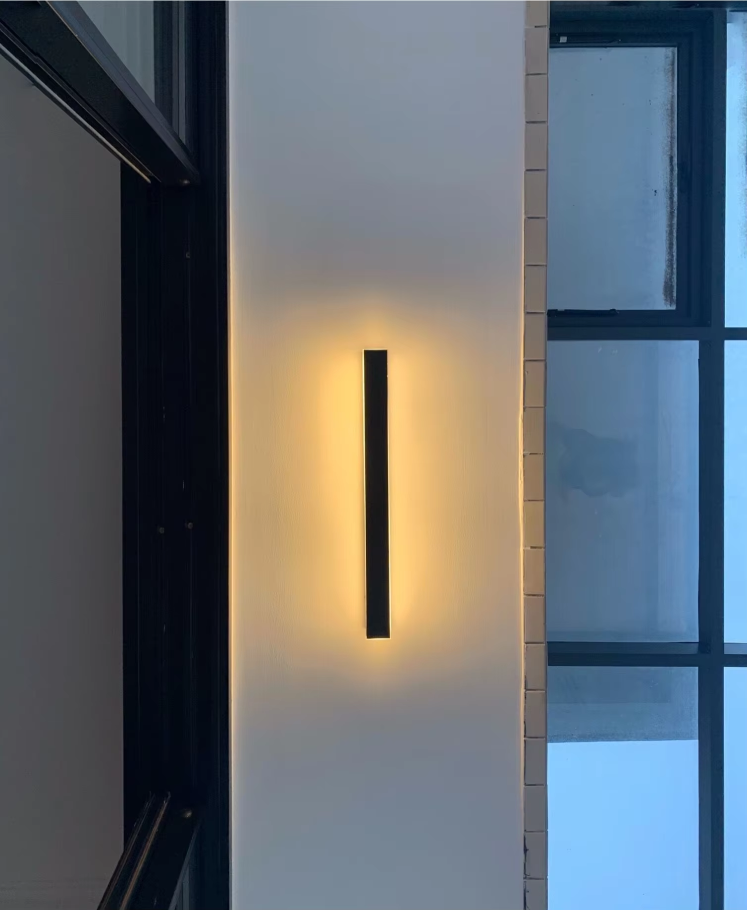 Lámpara de pared exterior LED IP65 delgada para iluminación de jardín