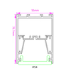 Luz lineal LED IP54 resistente al agua y al polvo personalizada para talleres