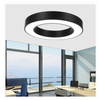 Luz colgante LED circular negra de 4000 K 