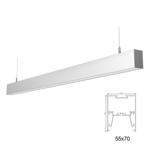 Luces lineales suspendidas de aluminio 5570 de 4 pies