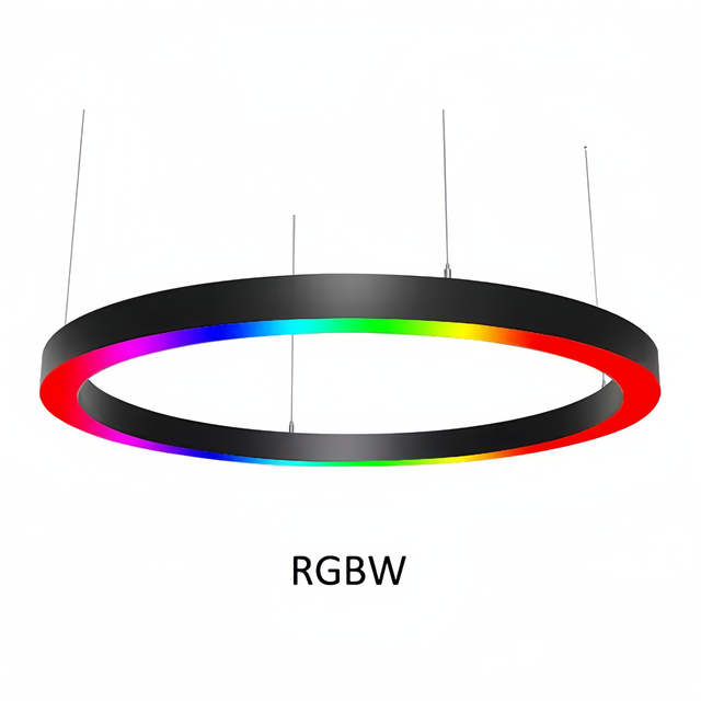 Lámpara de araña LED RGB circular moderna de 3000 k para bares y discotecas 