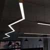 Elegante lámpara colgante LED de aluminio con línea plegable 